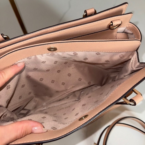 Kate Spade Laurel Way Reece Satchel in Dusty Peony - Picture 10 of 13